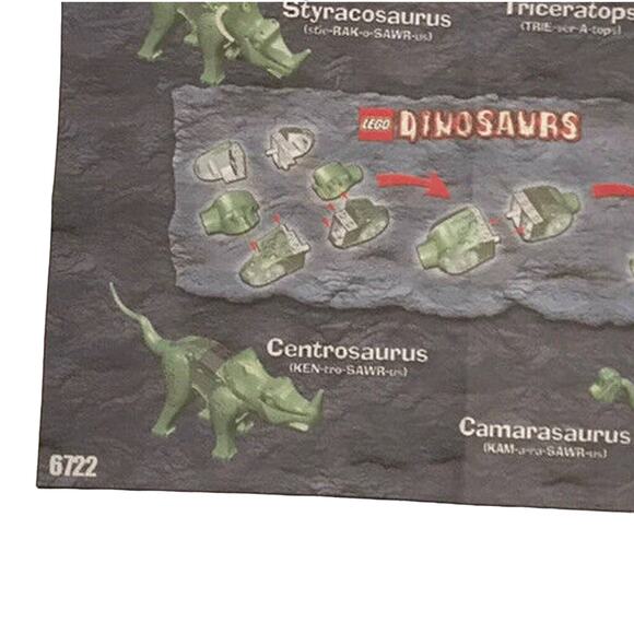 LEGO Dinosaurs 6722 Styracosaurus ~ COMPLETE ~ Transforms into 4 Dinosaurs - Picture 10 of 10